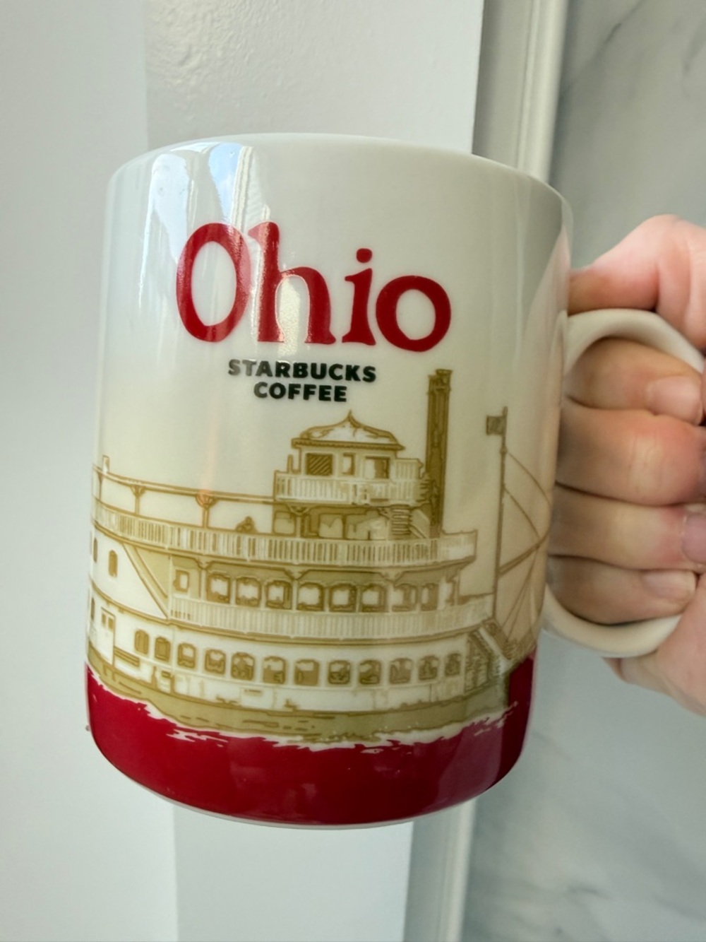 Starbucks Ohio Global Icon 16oz Collector Mug Steamboat